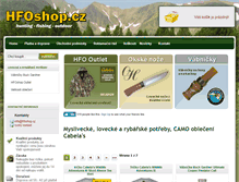 Tablet Screenshot of hfoshop.cz